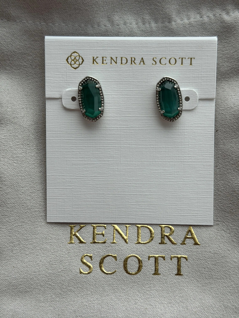 Kendra Scott Green Earrings